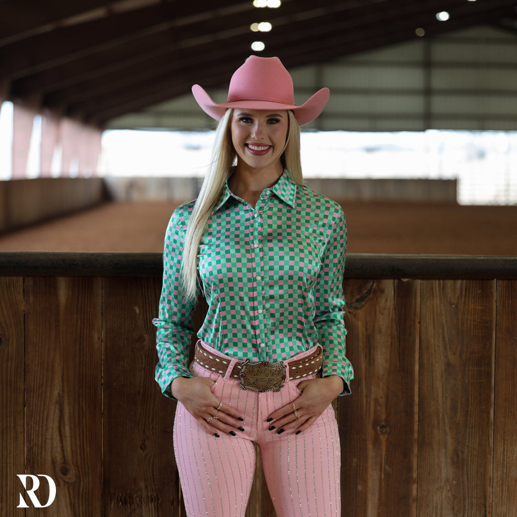 Lucky Clover Performance Rodeo Shirt — view 3