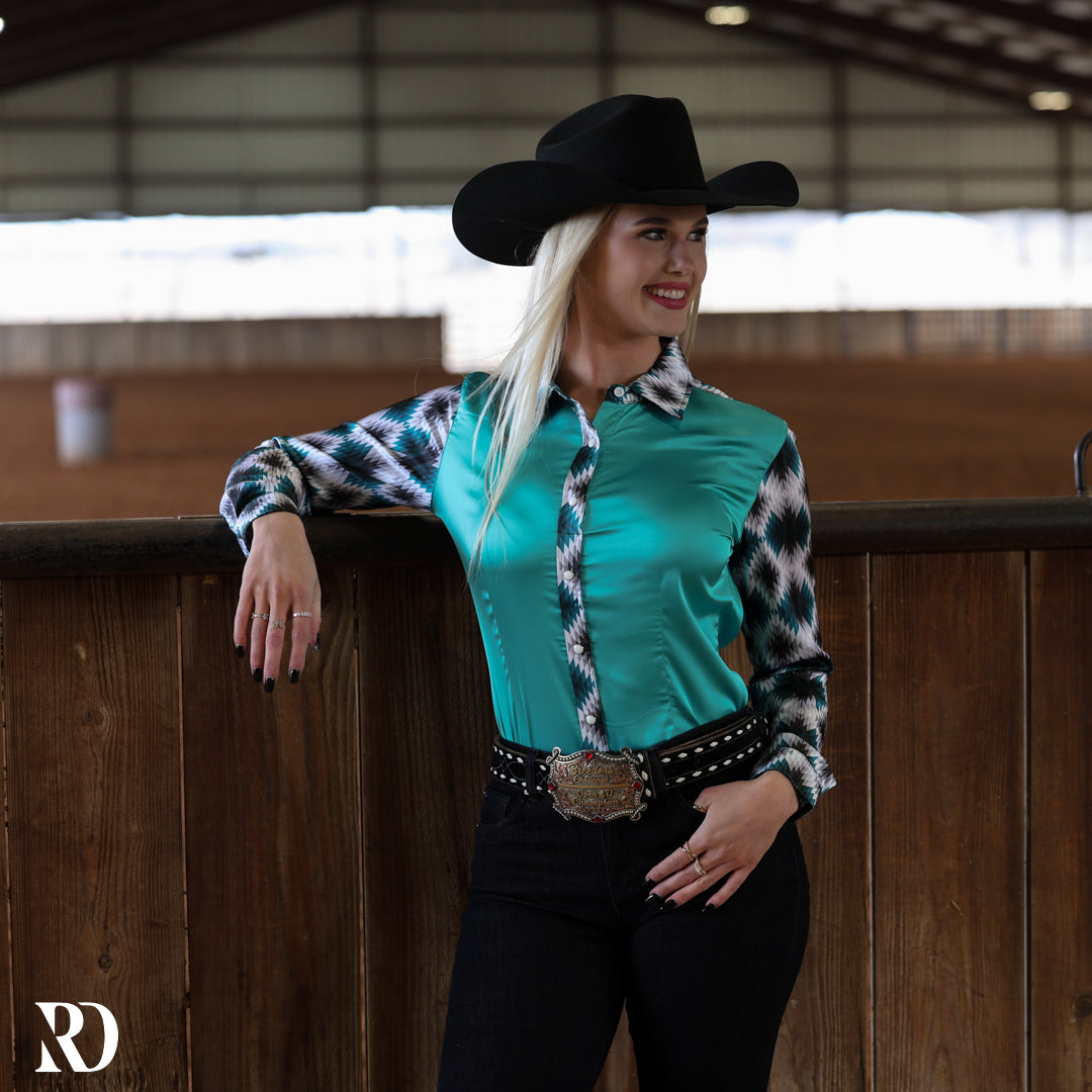 Brayden Satin Performance Rodeo Shirt — view 2