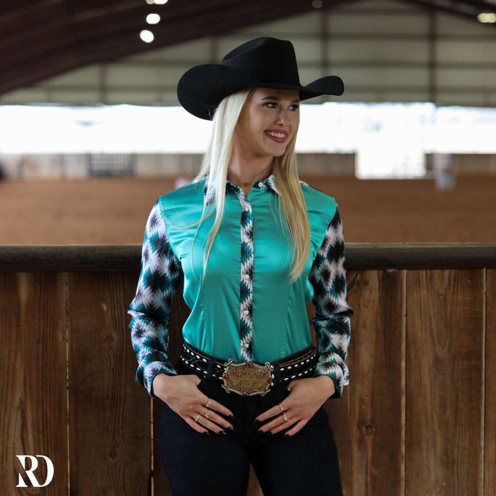 Brayden Satin Performance Rodeo Shirt — view 3