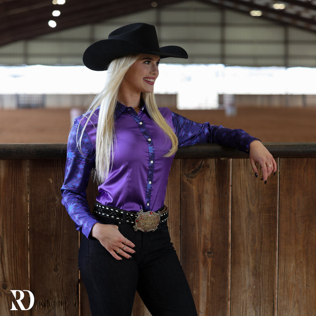 Lexie 2.0 Satin Performance Rodeo Shirt — view 3