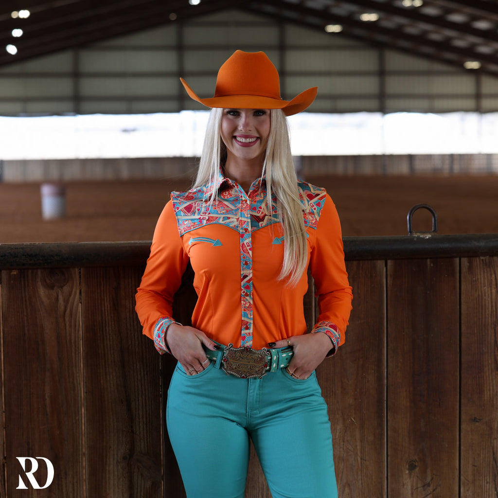 Queen Of Hearts Rodeo Performance Rodeo Shirt
