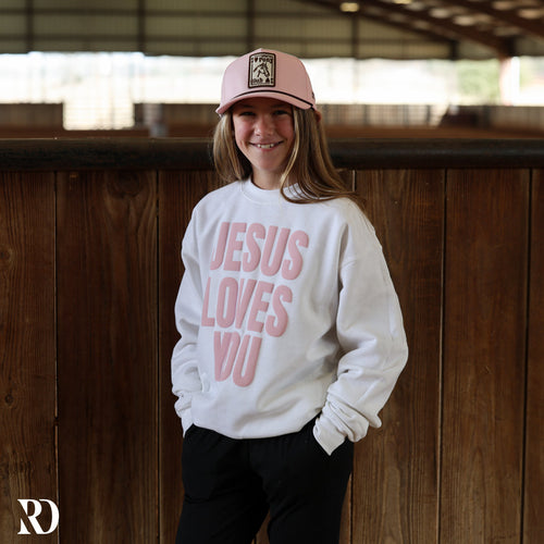 *youth* Jesus Loves You | Crewneck — view 2