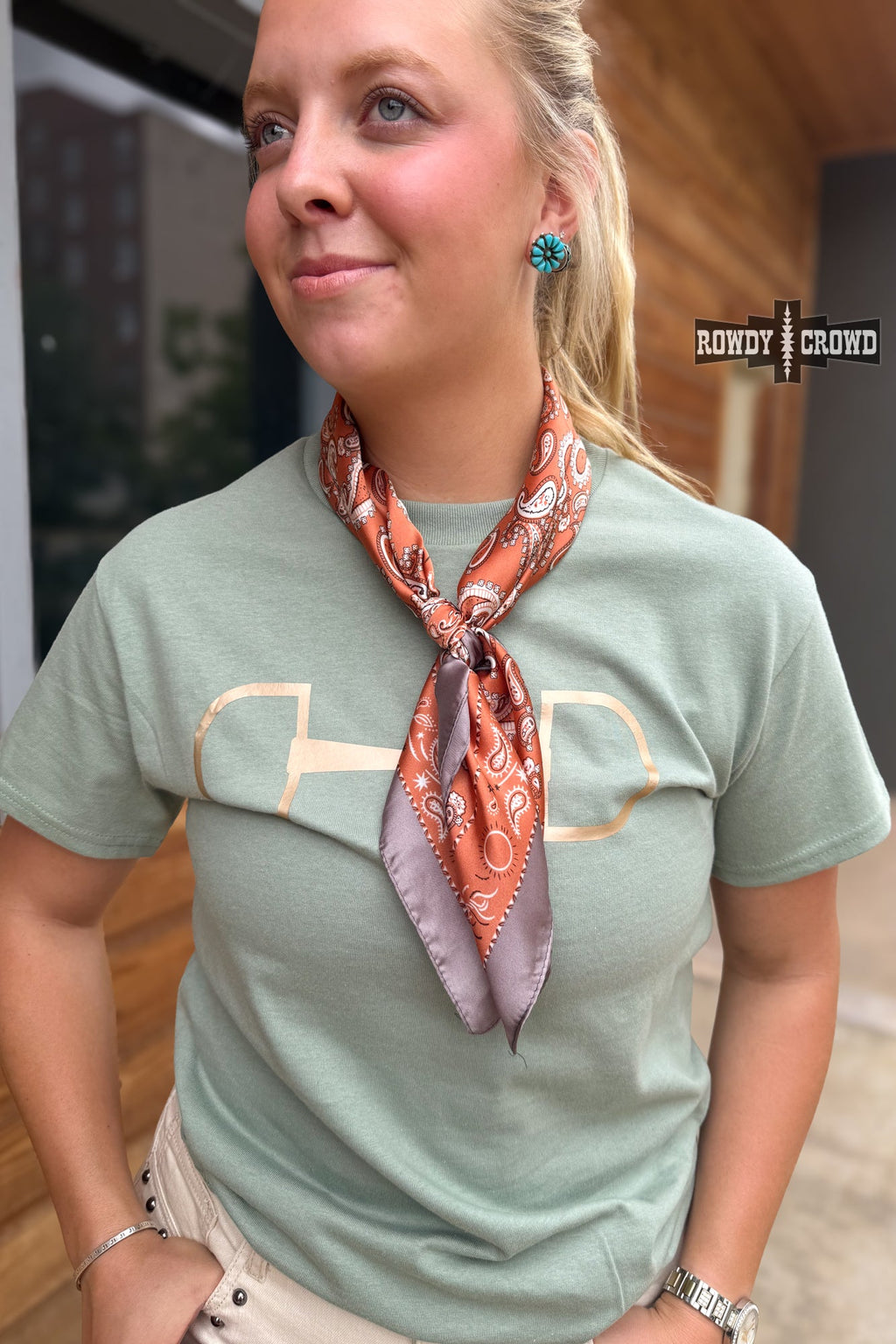 DS SMALL Americano Wild Rag by Rowdy Crowd Clothing