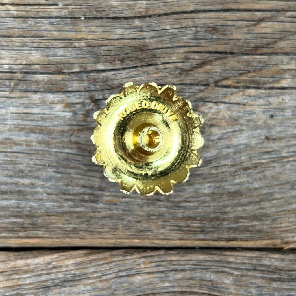 Pink Flower Concho 1.5" W228L — view 2