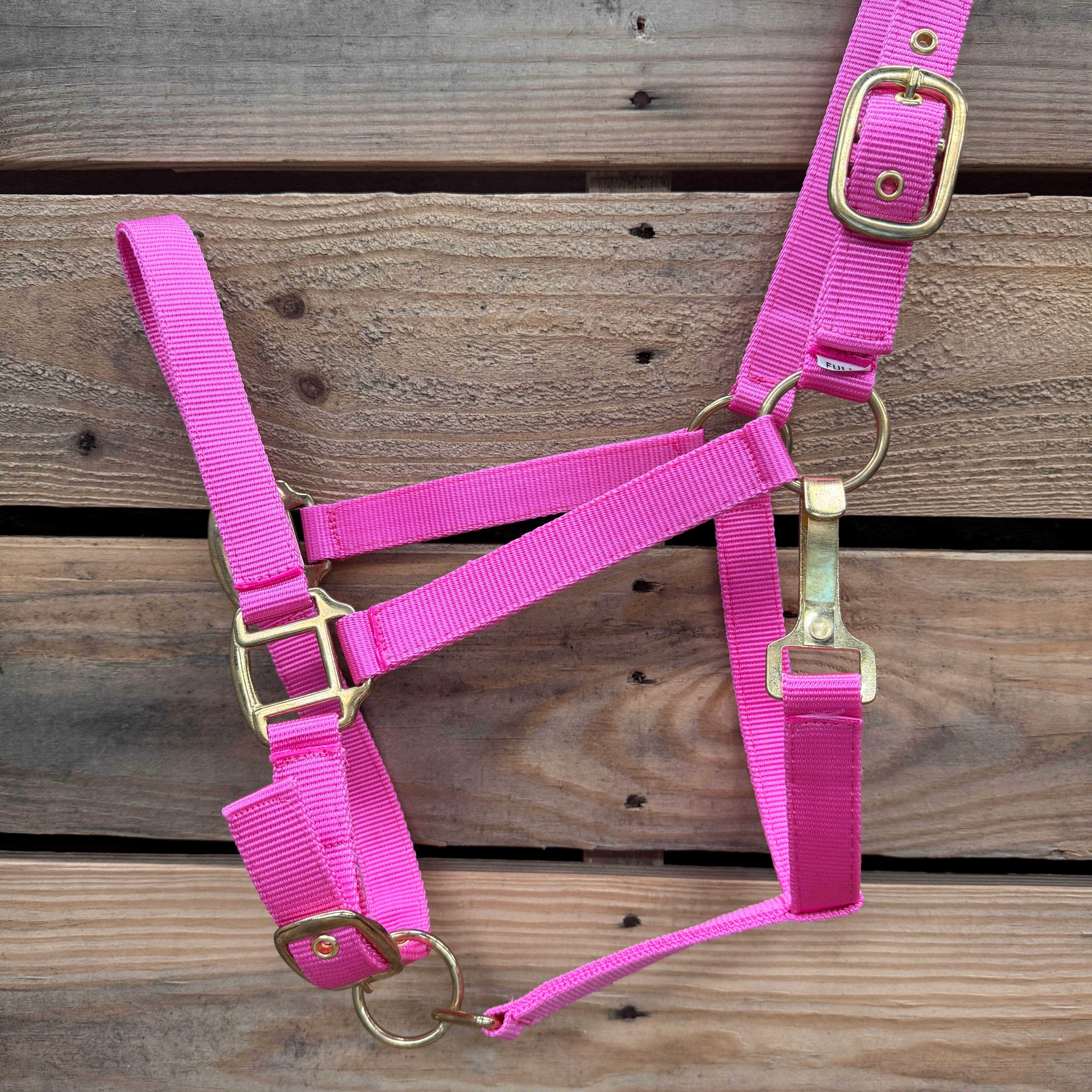 Pink Nylon Horse Halter NHPINK — view 3
