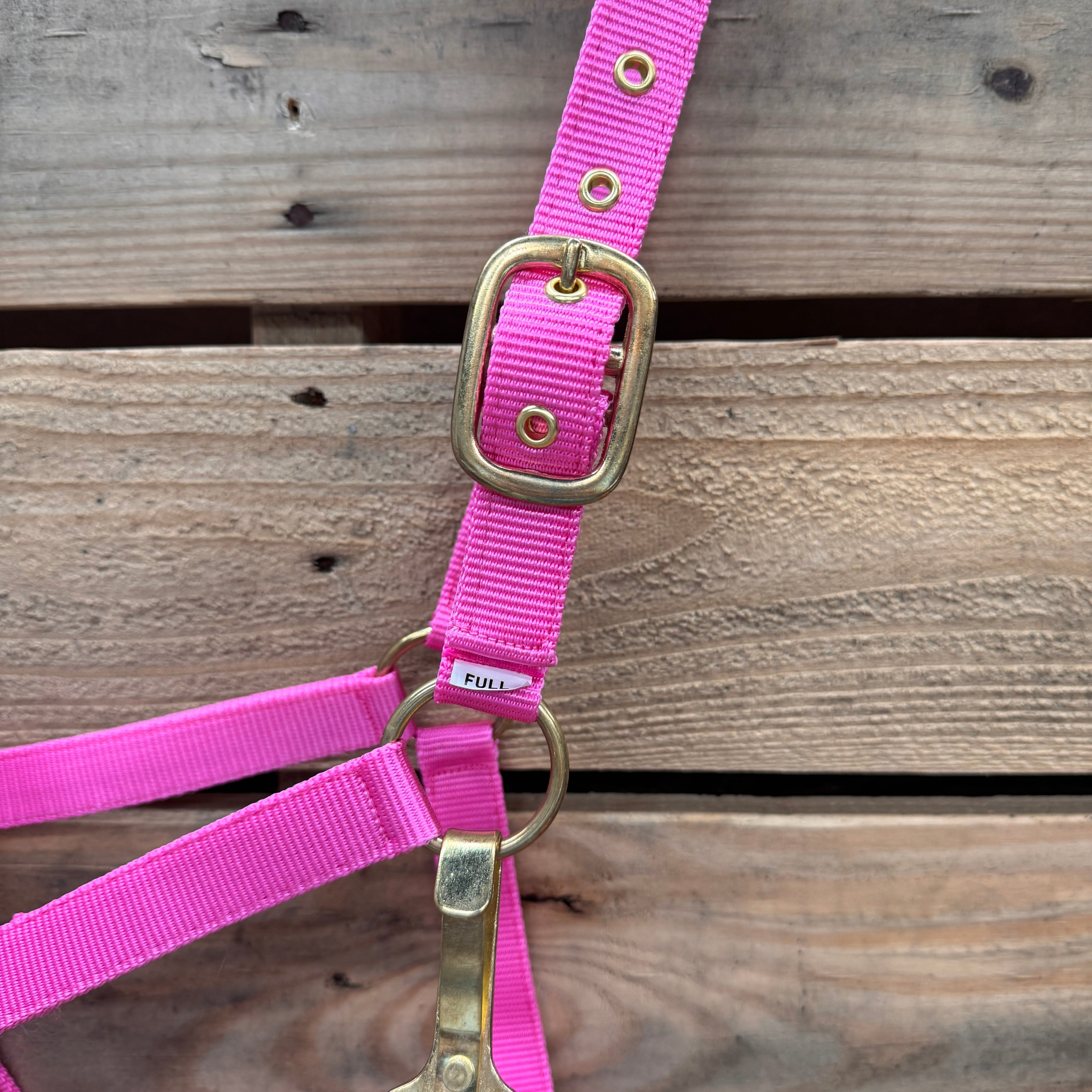 Pink Nylon Horse Halter NHPINK — view 4