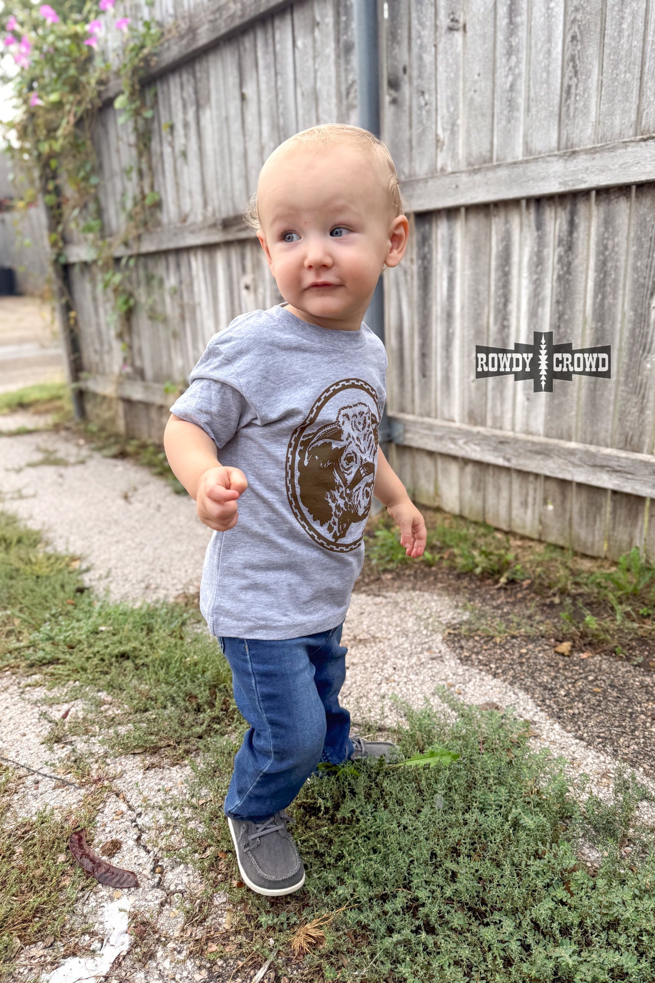 DS KIDS Happy Hereford Tee- BROWN by Rowdy Crowd Clothing - product image 5