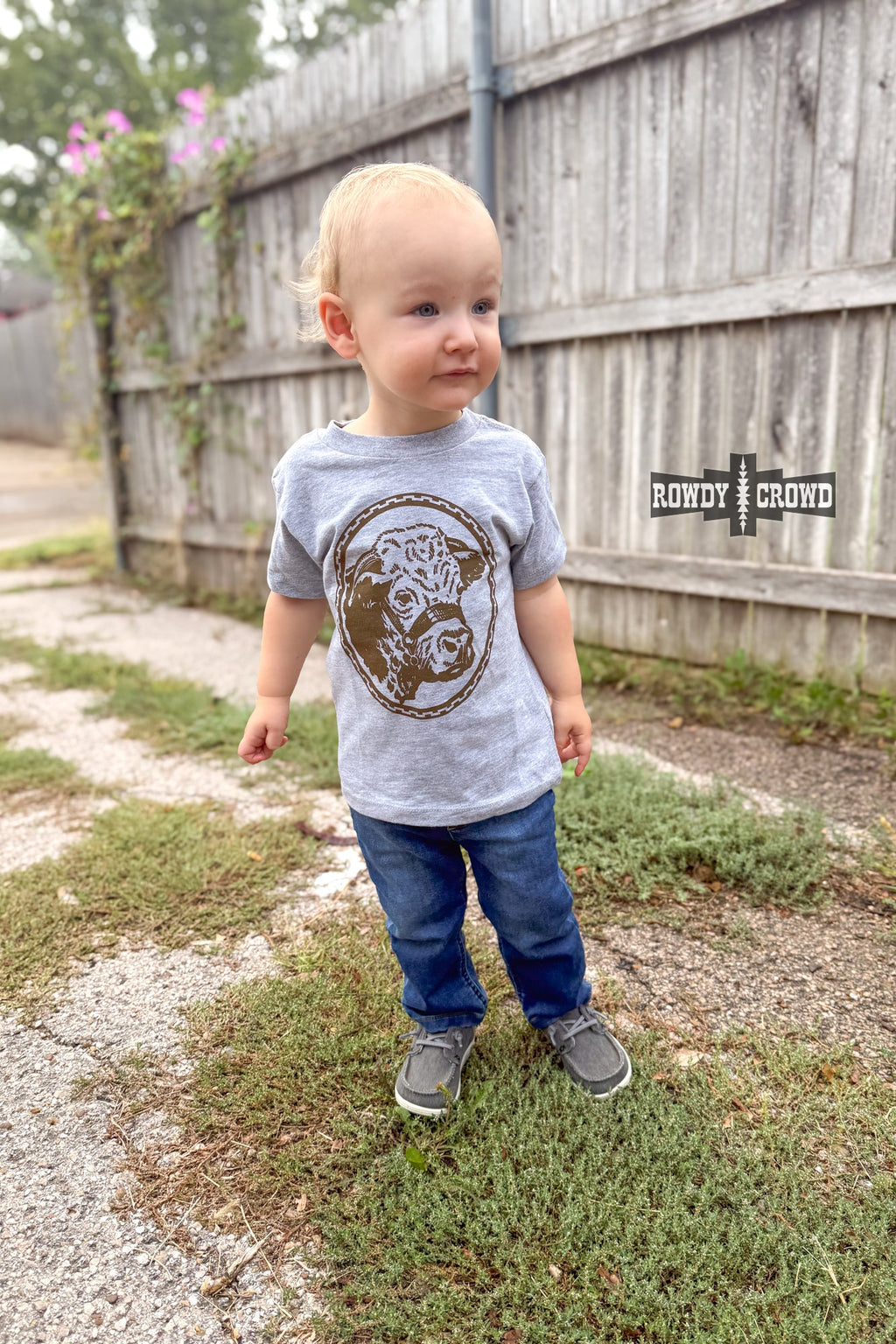 DS KIDS Happy Hereford Tee- BROWN by Rowdy Crowd Clothing - product image 4