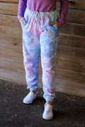 Be Your Own Brand Of Cowgirl Cotton Candy Tie Dye Joggers