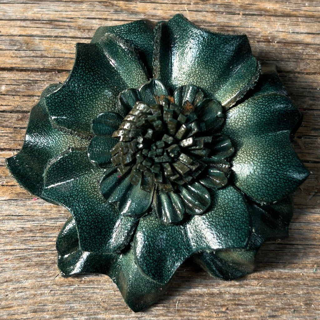 Hand Painted Leather Flowers - Carnations — view 9