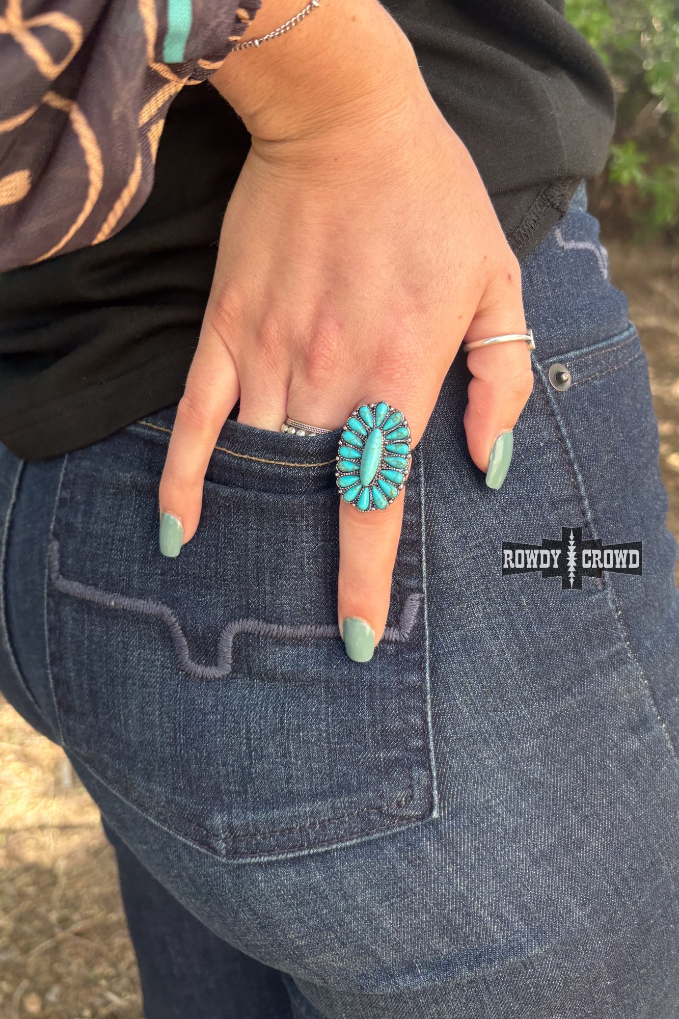 DS Colorado Concho Scarf Slide/ Ring by Rowdy Crowd Clothing - product image 2