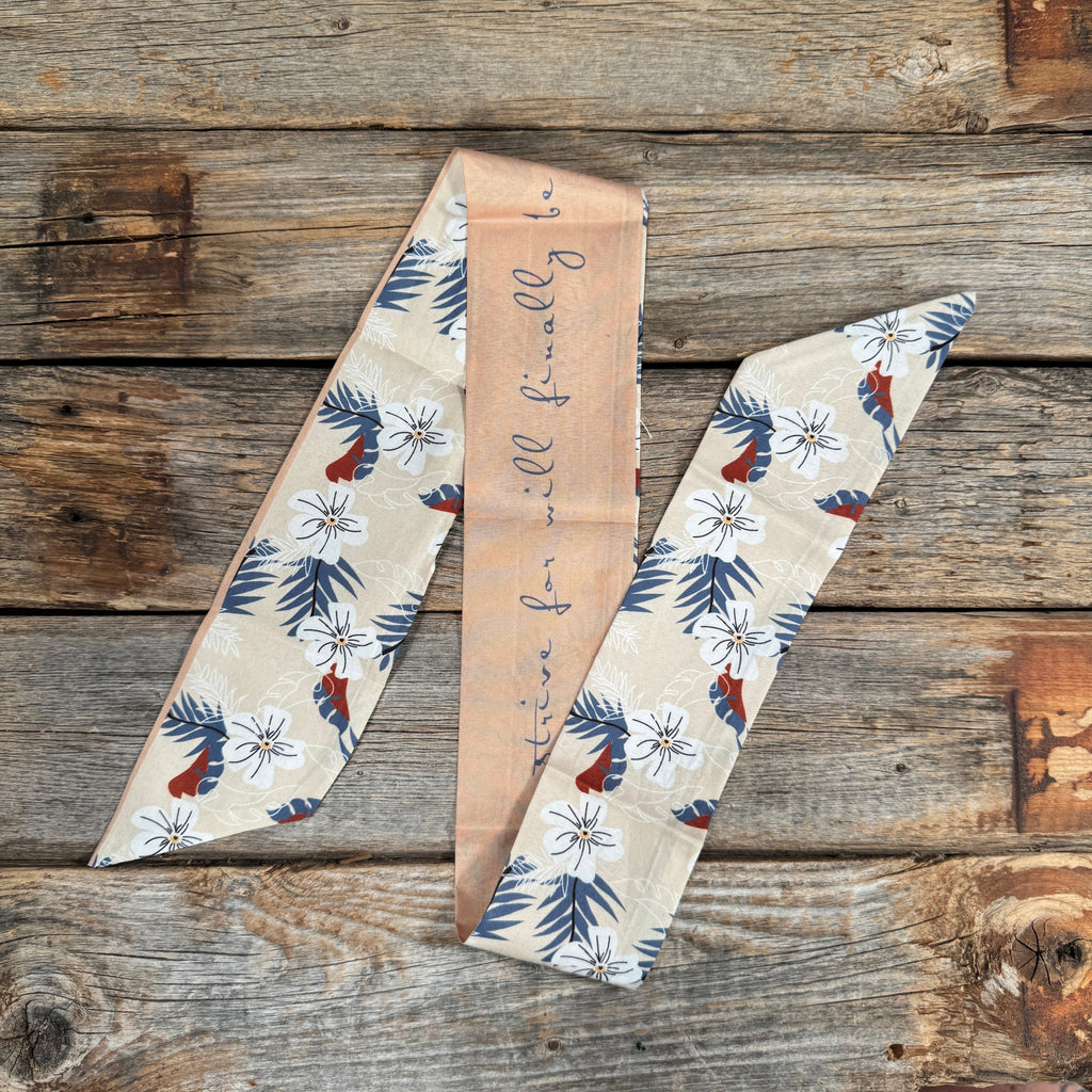 Tan Western Skinny Mini Wild Rag Scarf / Cowgirl Necktie  #TW121