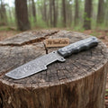 Premium Damascus Tracker Fixed Blade Knife Full Tang Durable EDC Blade