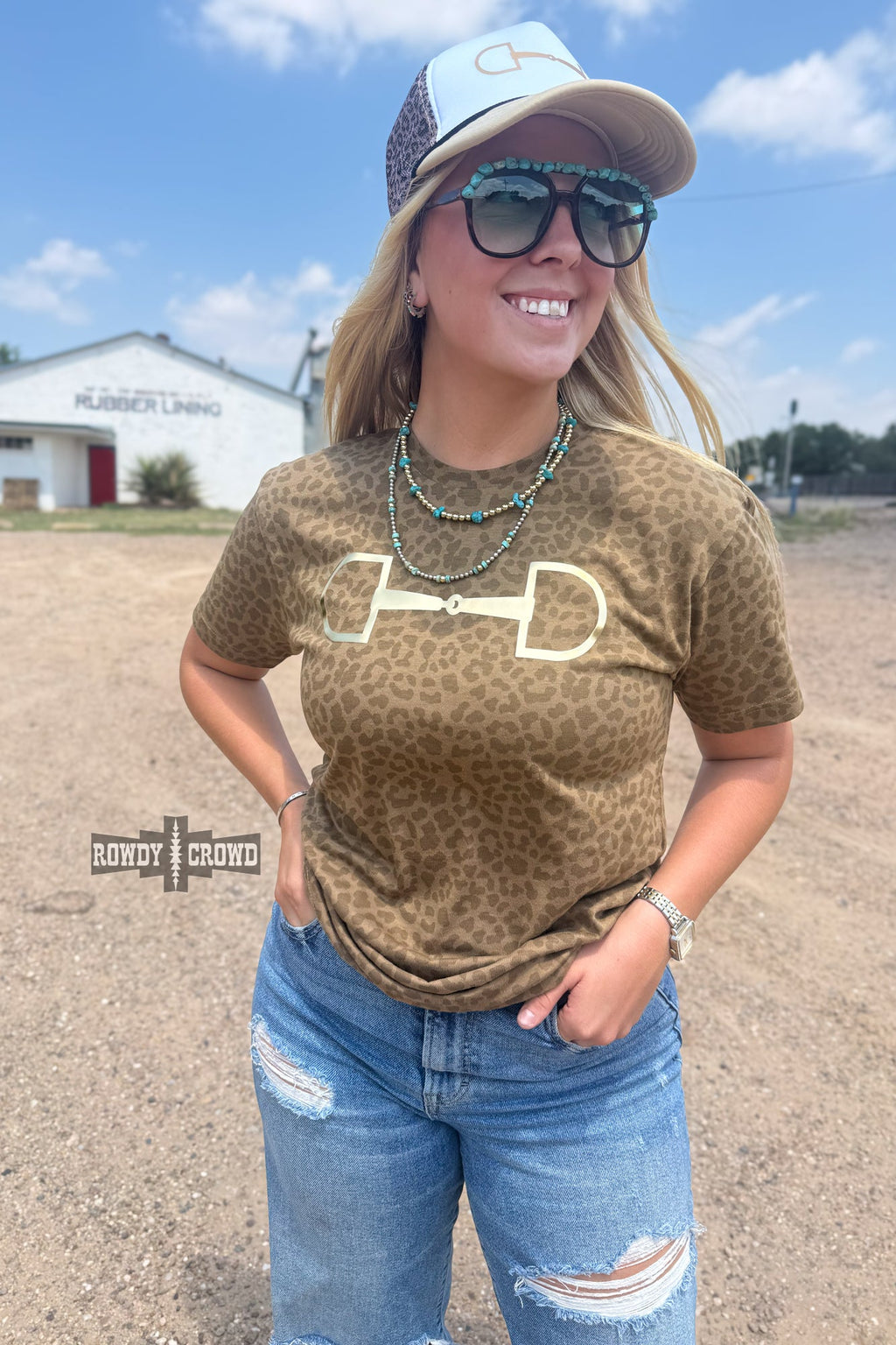 DS BROWN Leopard Bit Tee by Rowdy Crowd Clothing - product image 3
