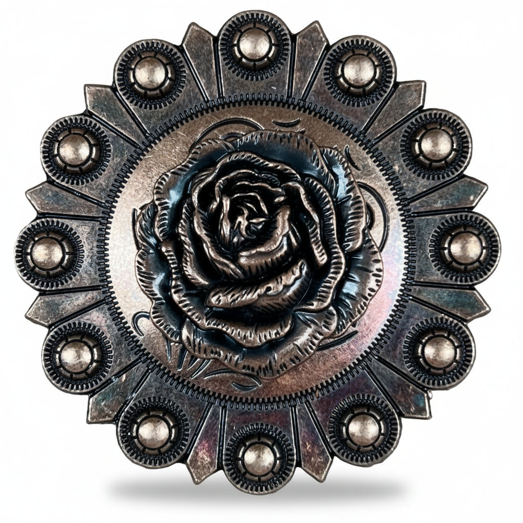 Copper Rose Western Concho W107 — view 4
