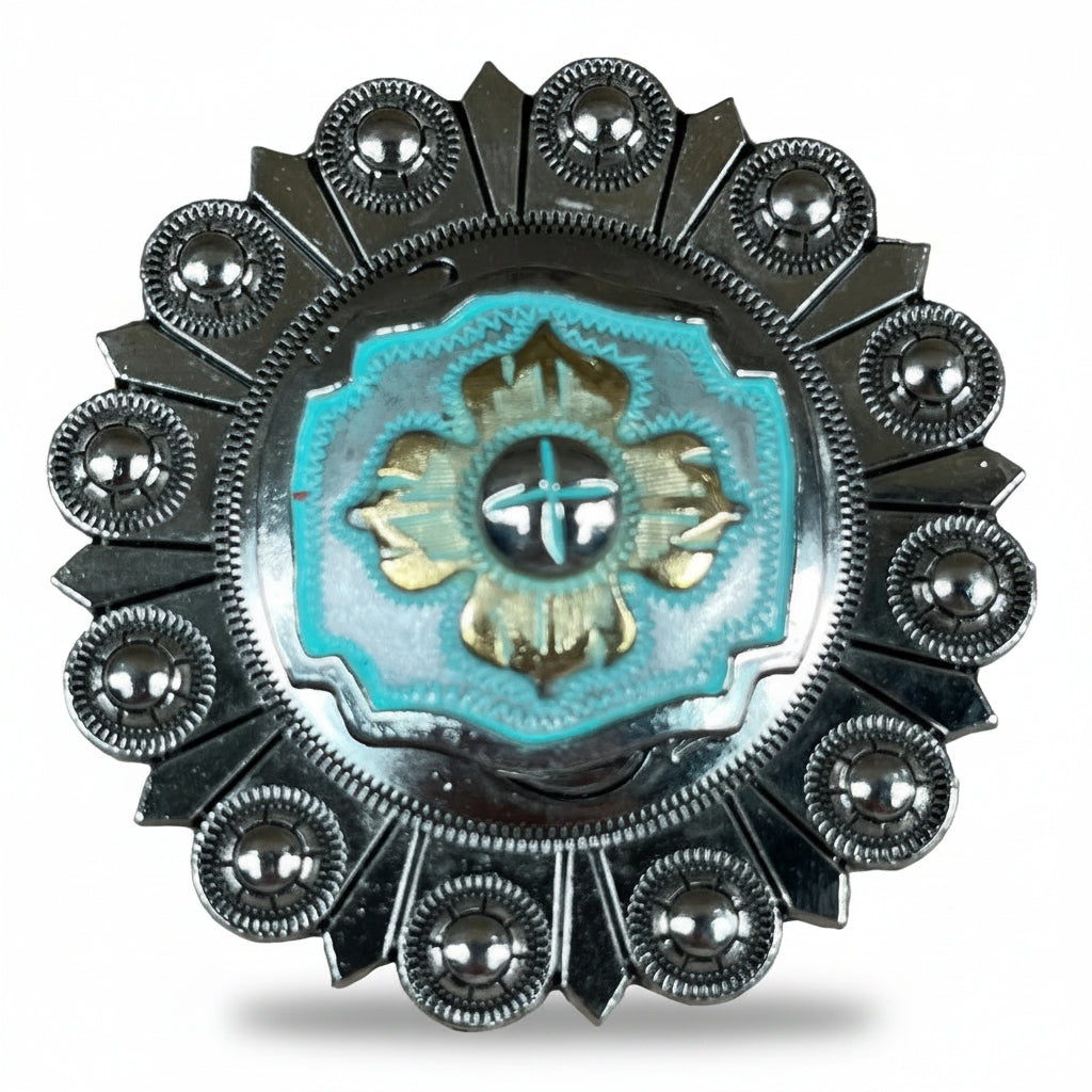 A Touch of Turquoise Western Concho W109 — view 4