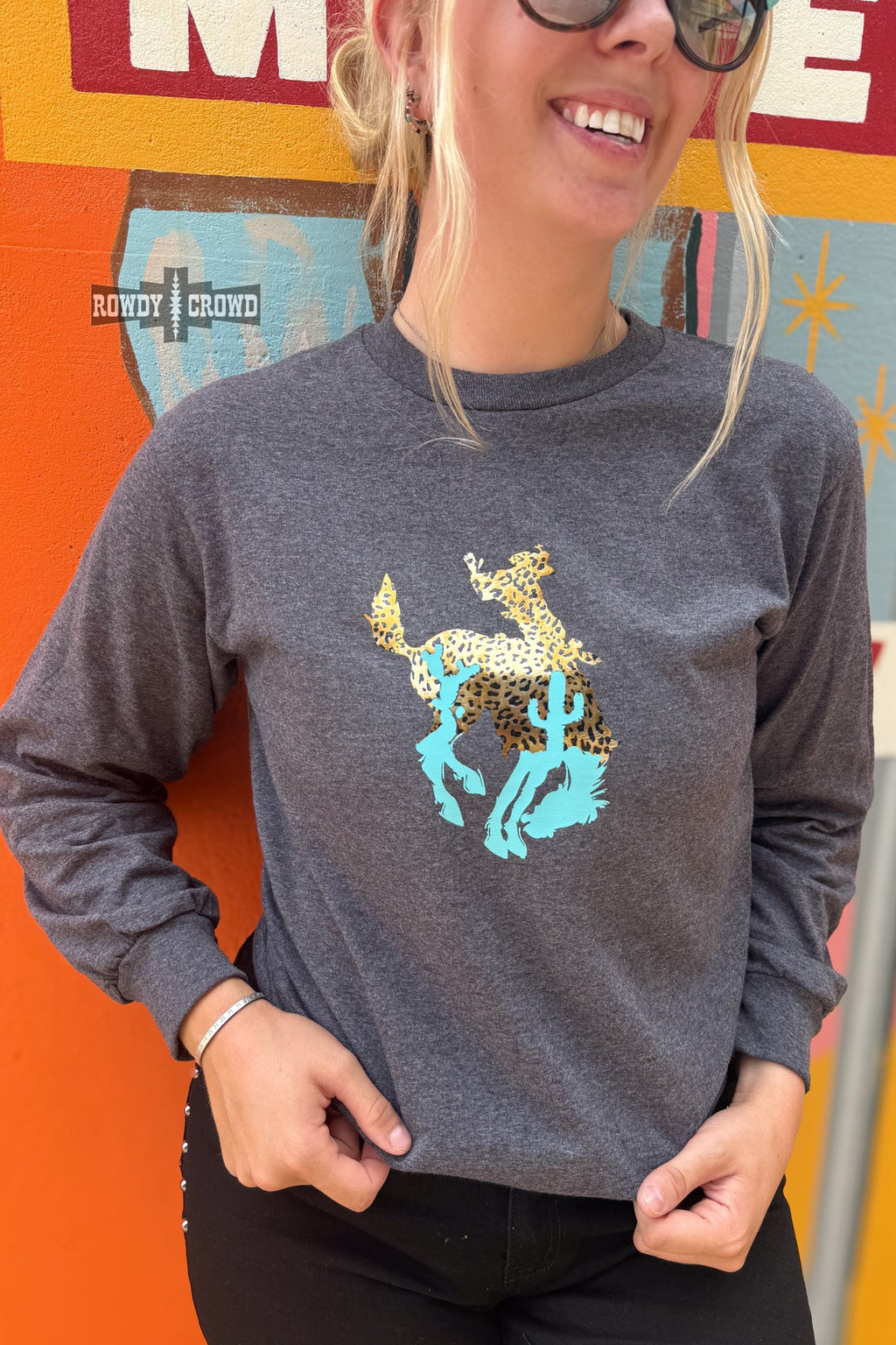 DS Rodeo Nights Long Sleeve Tee by Rowdy Crowd Clothing - product image 3