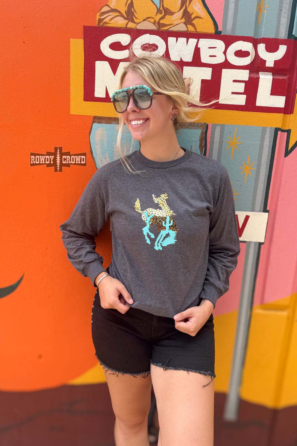DS Rodeo Nights Long Sleeve Tee by Rowdy Crowd Clothing - product image 2