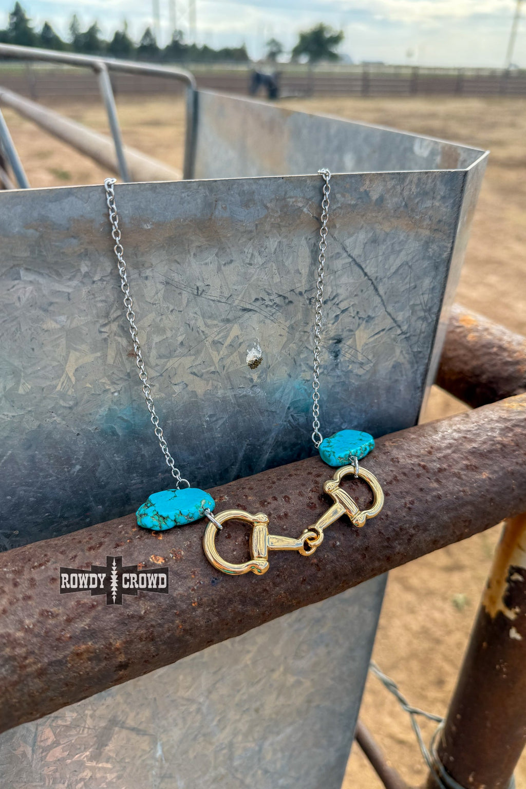 DS Turquoise Bit Necklace by Rowdy Crowd Clothing - product image 2