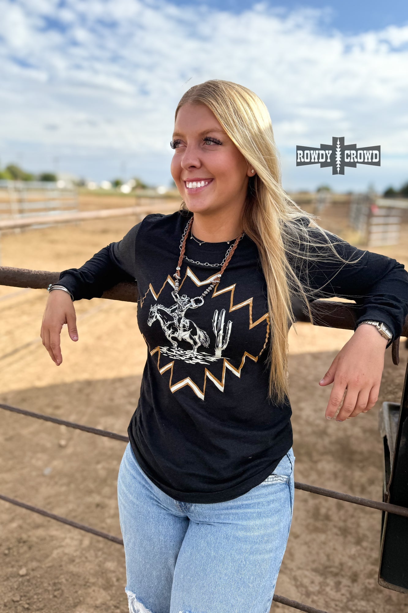 DS Saguaro Drifter Long Sleeve by Rowdy Crowd Clothing - product image 5
