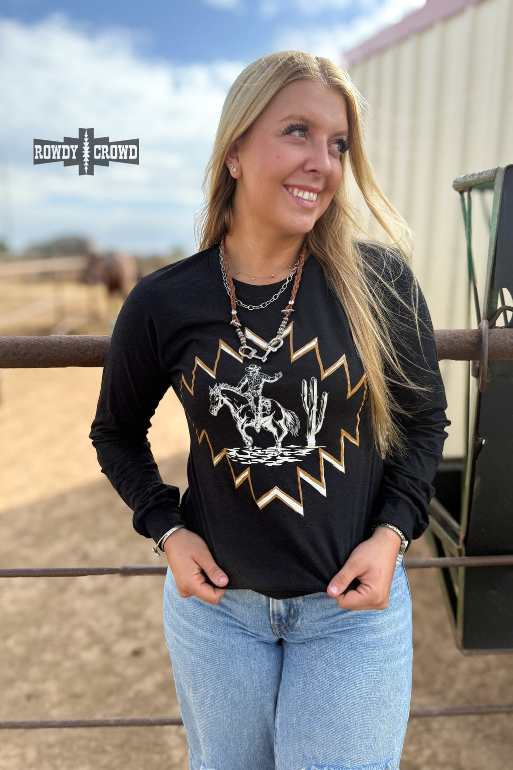 DS Saguaro Drifter Long Sleeve by Rowdy Crowd Clothing