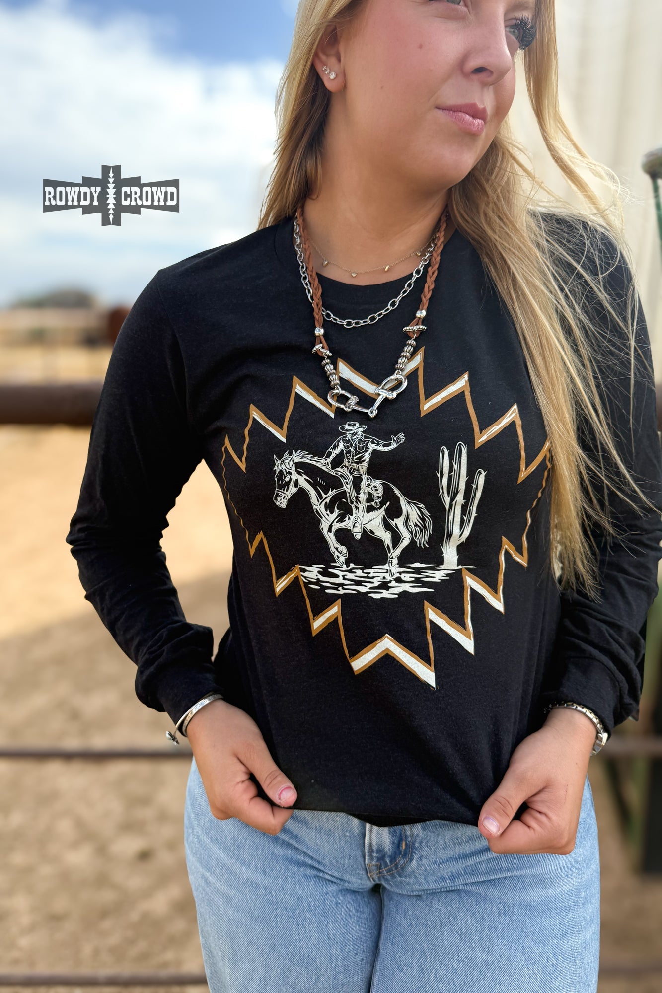 DS Saguaro Drifter Long Sleeve by Rowdy Crowd Clothing - product image 4