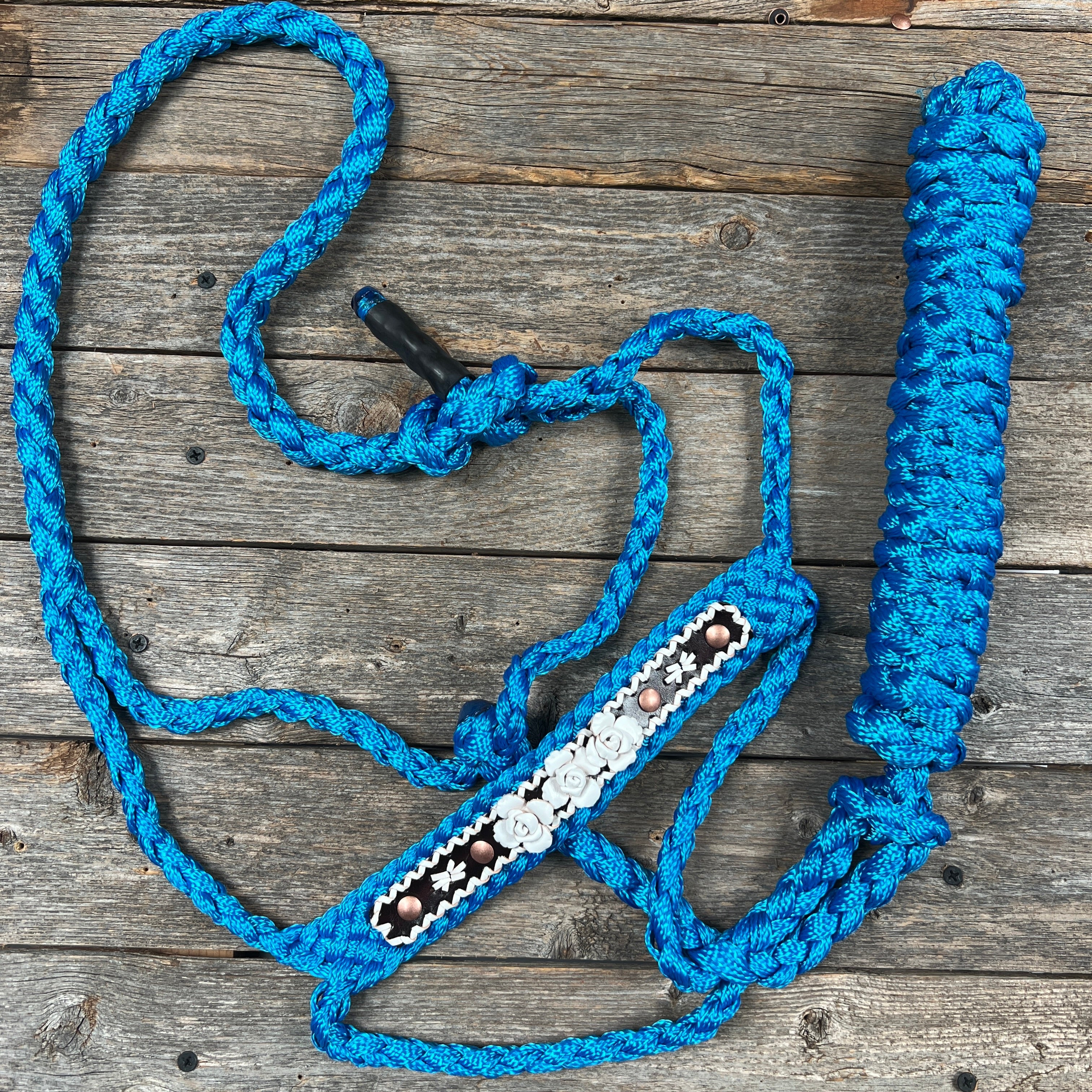 Rose - Blue Mule Tape Halter — view 6