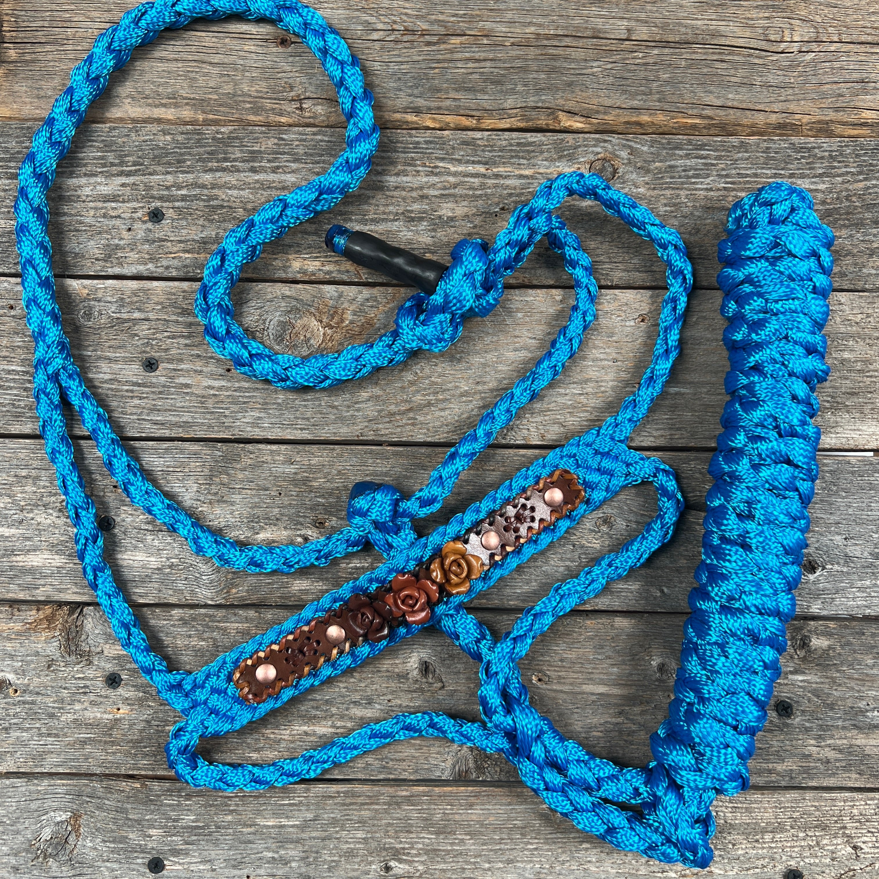 Rose - Blue Mule Tape Halter — view 5