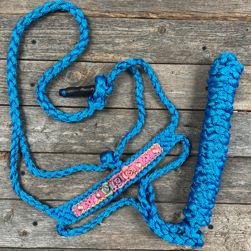 Rose - Blue Mule Tape Halter — view 3