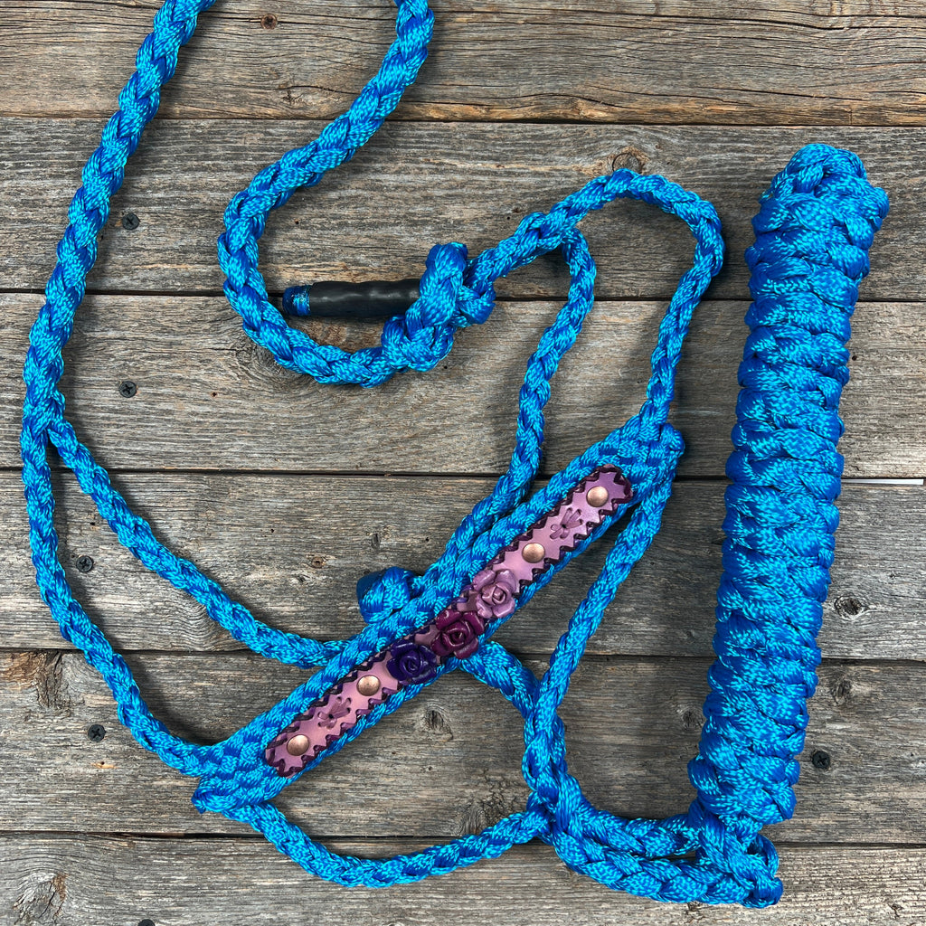 Rose - Blue Mule Tape Halter — view 4