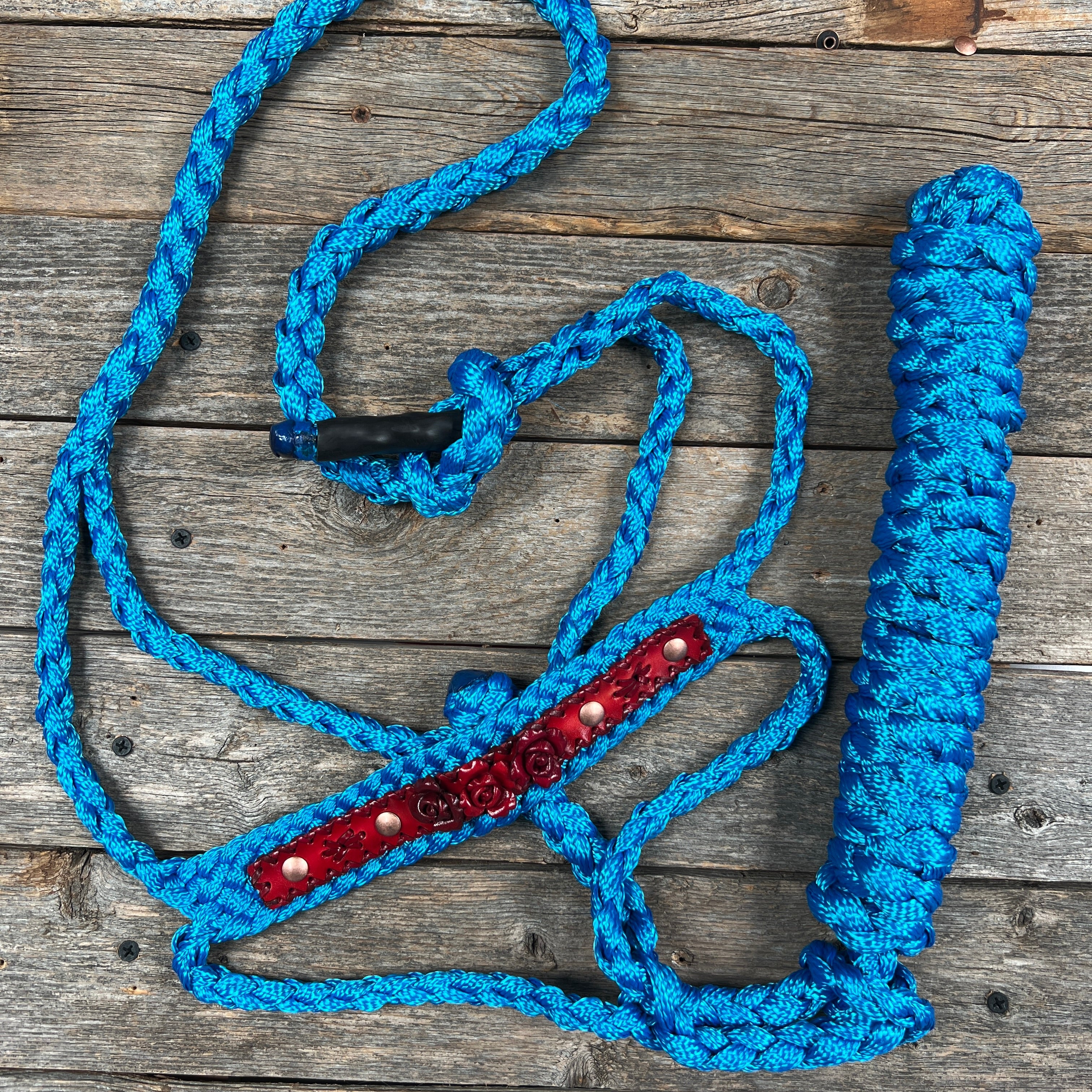 Rose - Blue Mule Tape Halter — view 2