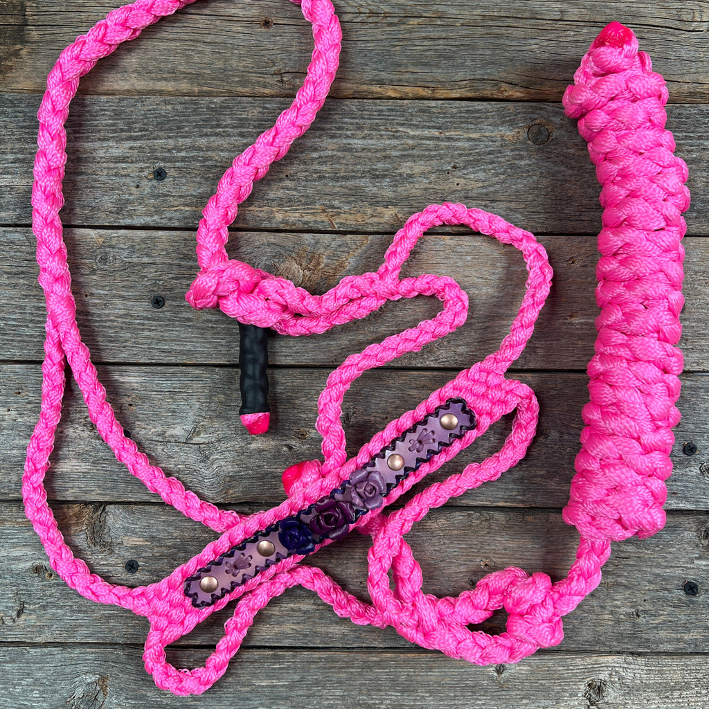 Rose - Pink Mule Tape Halter — view 3
