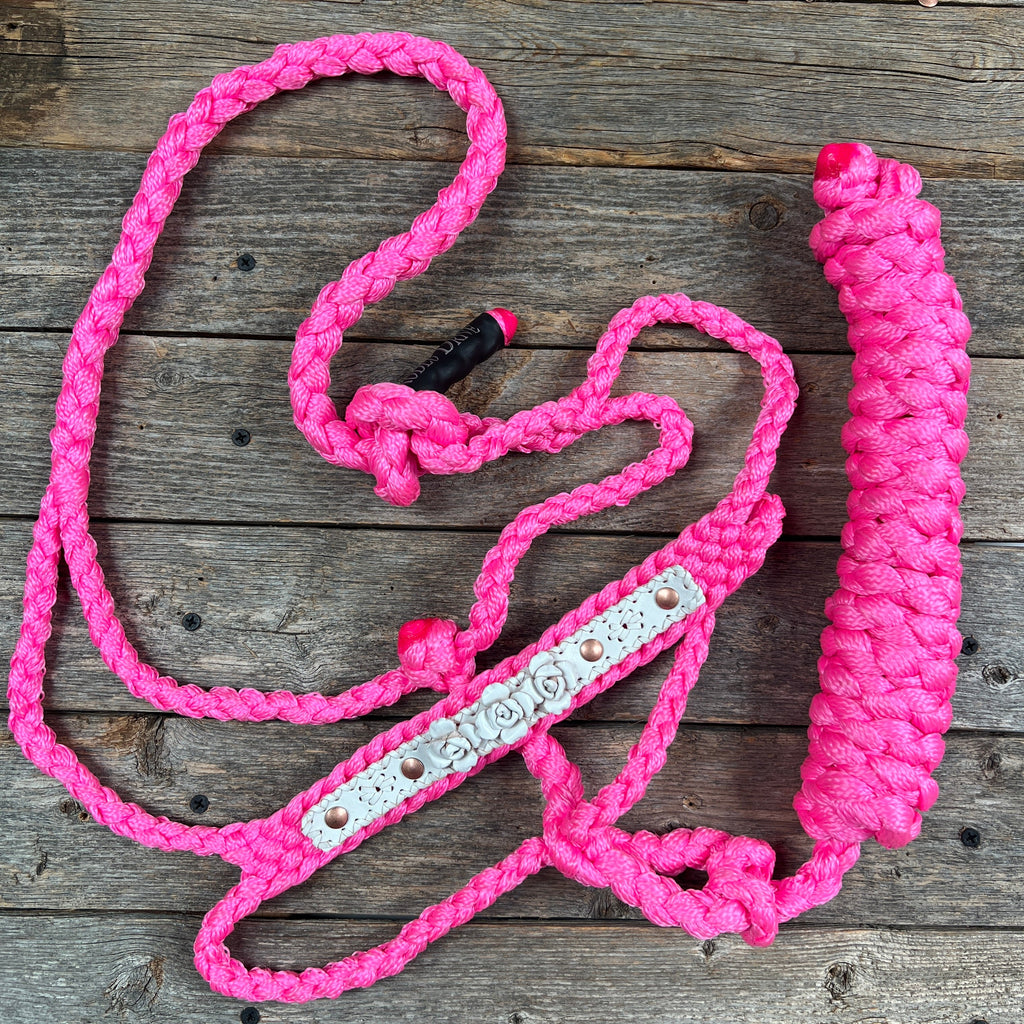 Rose - Pink Mule Tape Halter — view 6