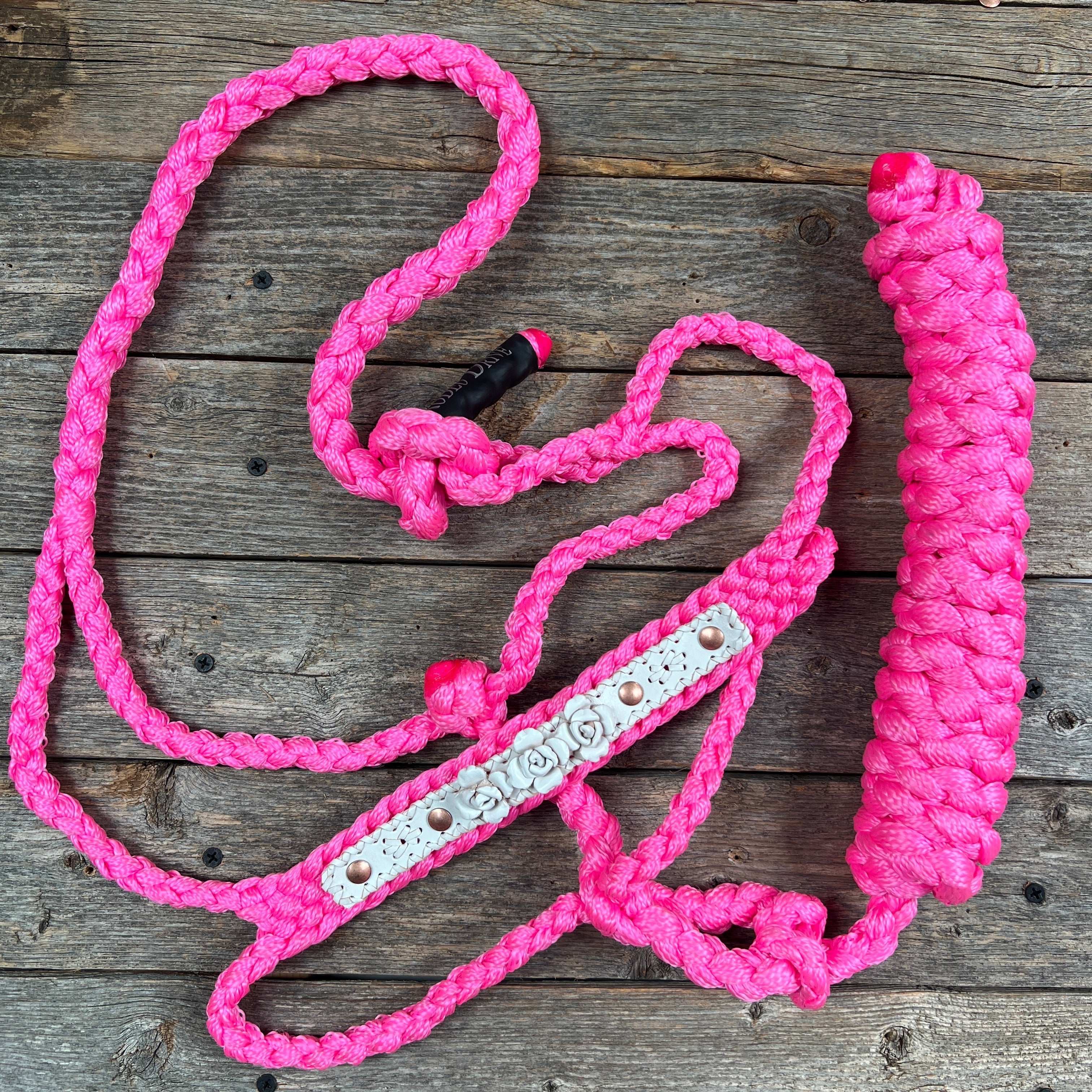 Rose - Pink Mule Tape Halter — view 6