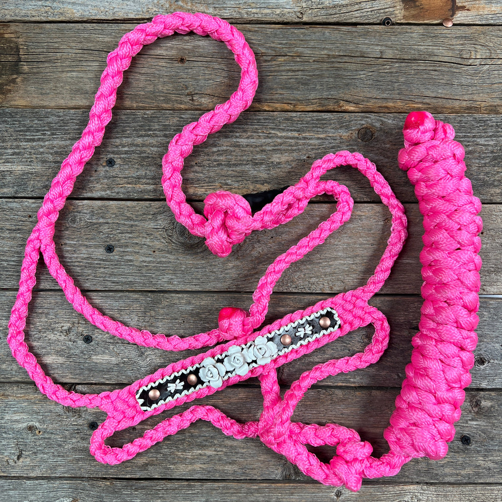 Rose - Pink Mule Tape Halter — view 5