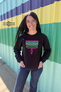 DS BLACK Neon Boot Stitch Sweater