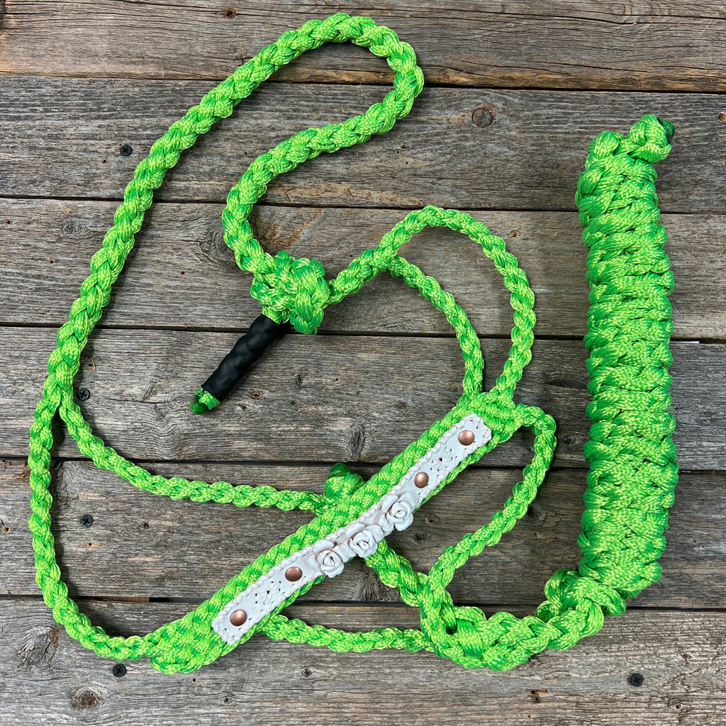 Rose - Lime Mule Tape Halter — view 7