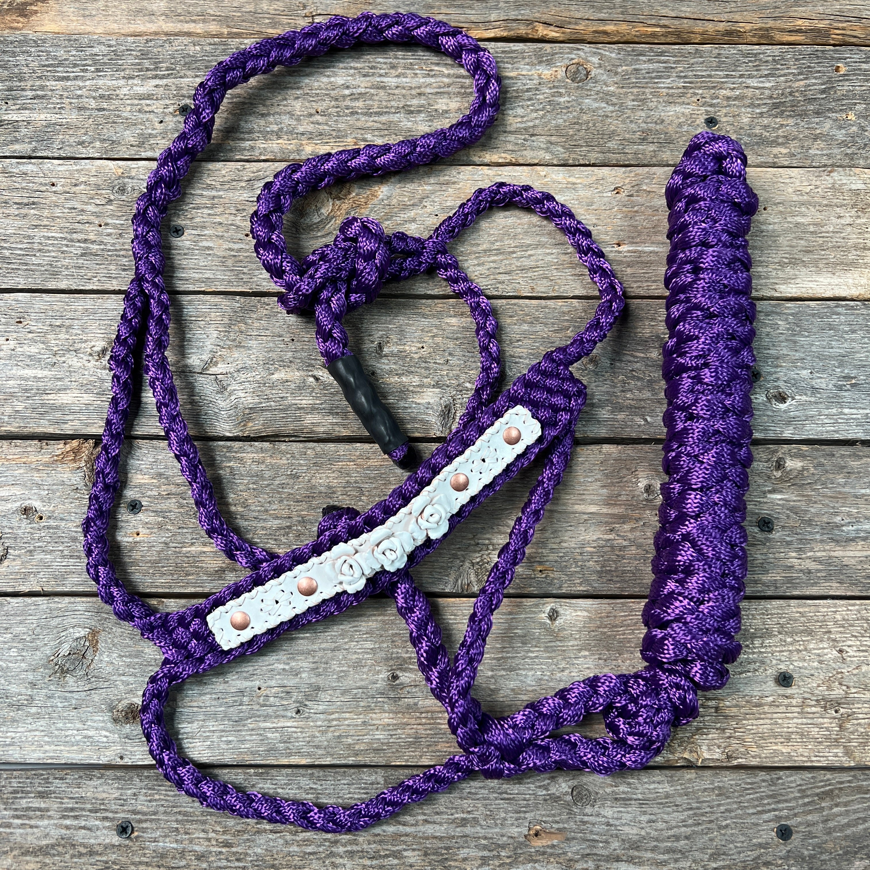 Rose - Purple Mule Tape Halter — view 7