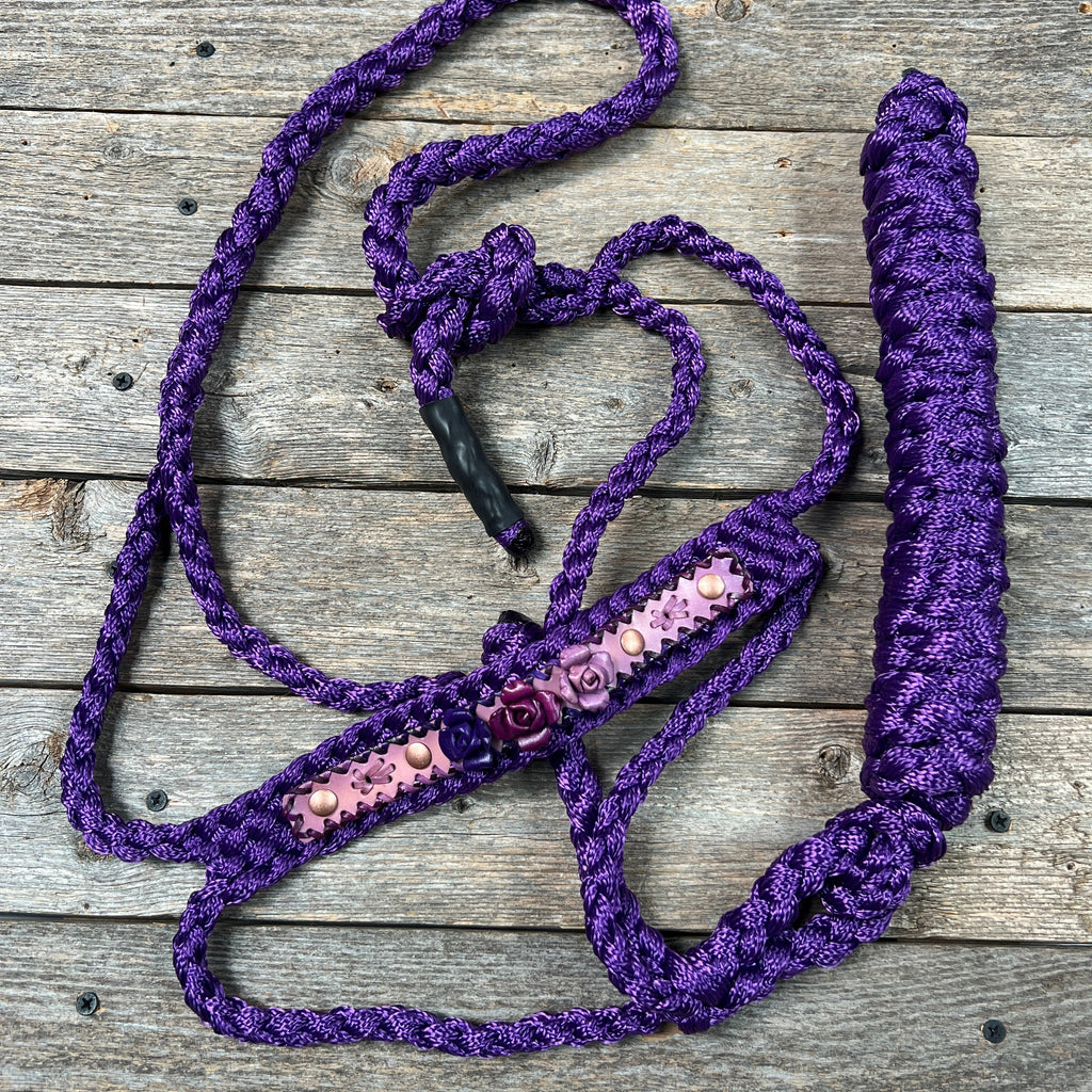 Rose - Purple Mule Tape Halter — view 4