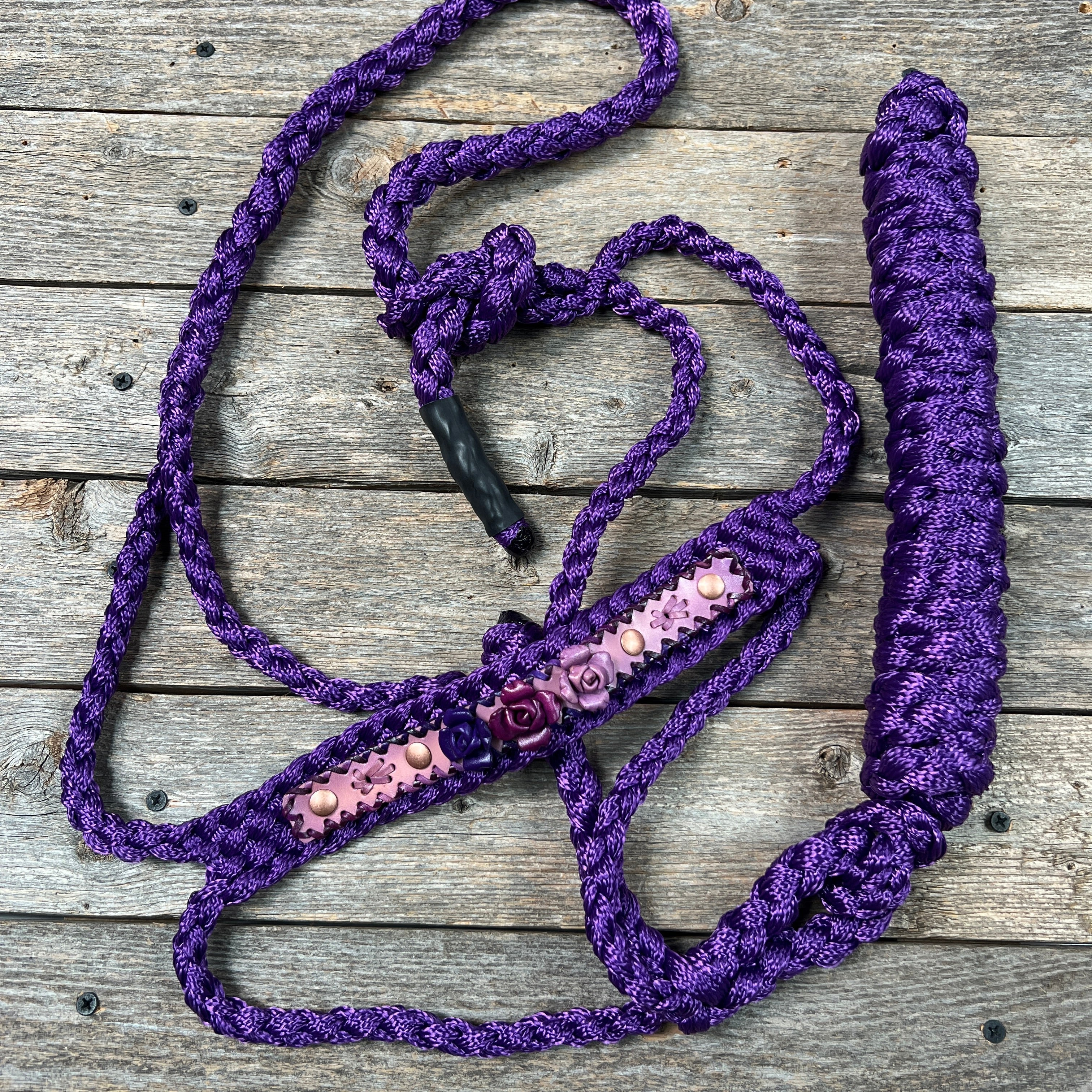 Rose - Purple Mule Tape Halter — view 4