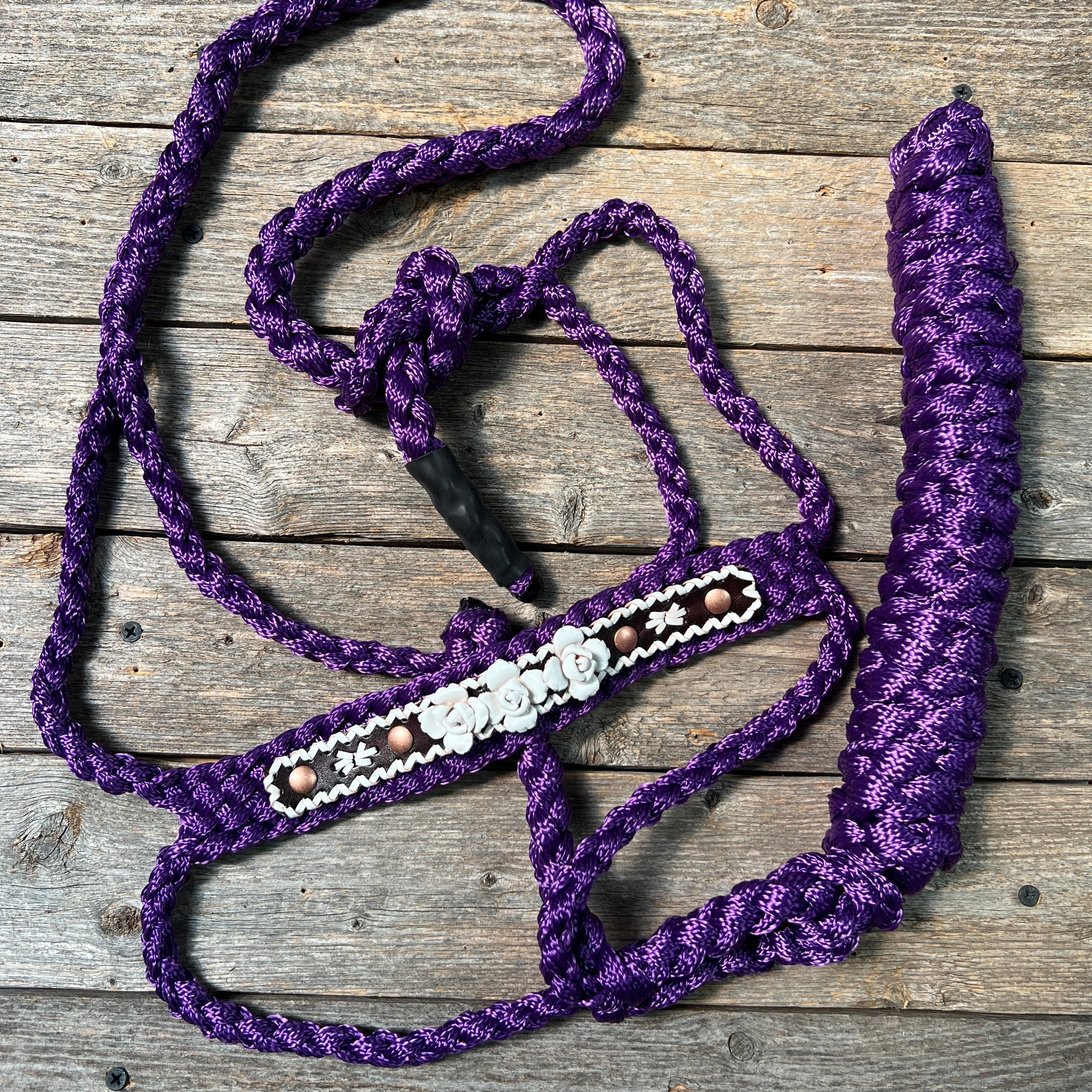 Rose - Purple Mule Tape Halter — view 6