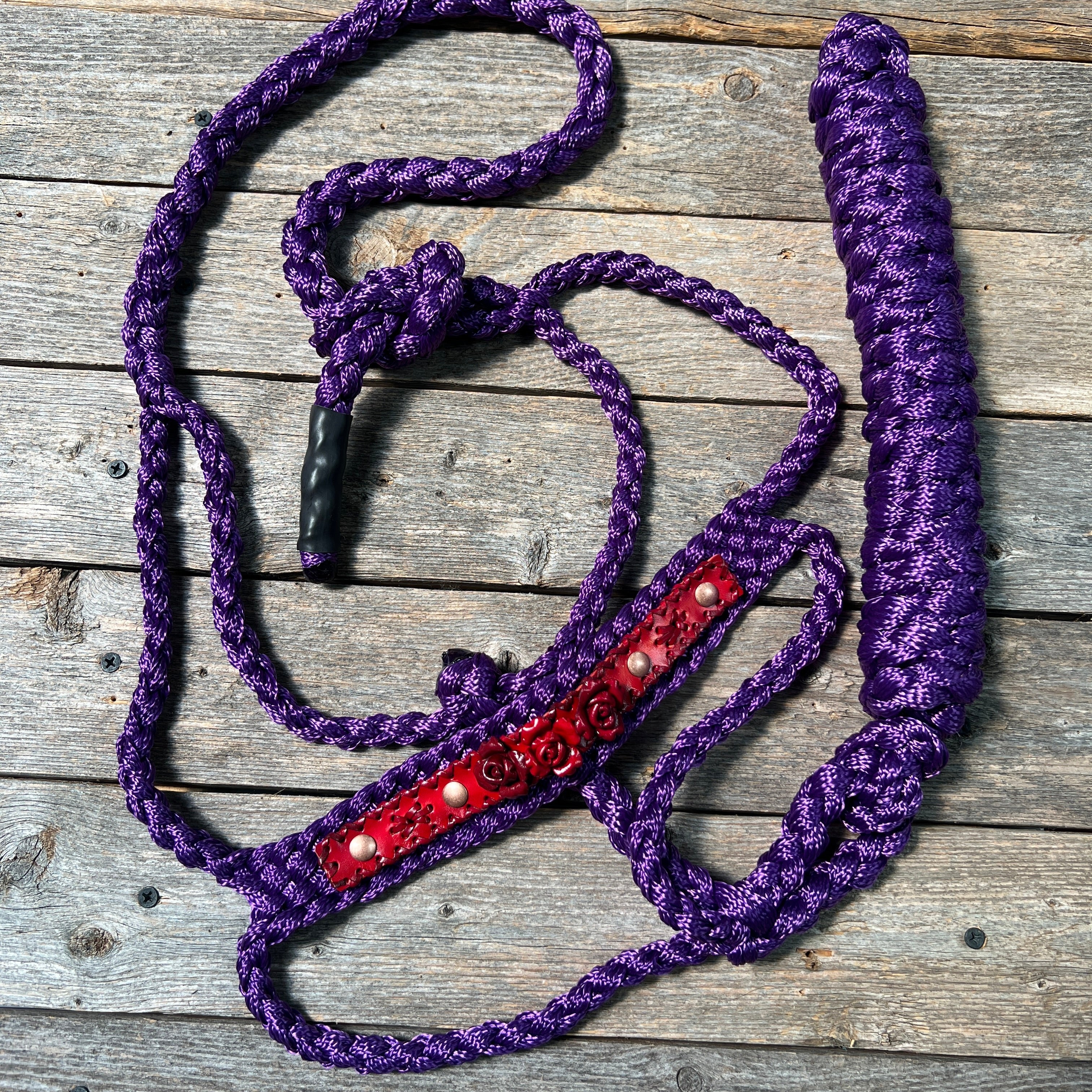 Rose - Purple Mule Tape Halter — view 2