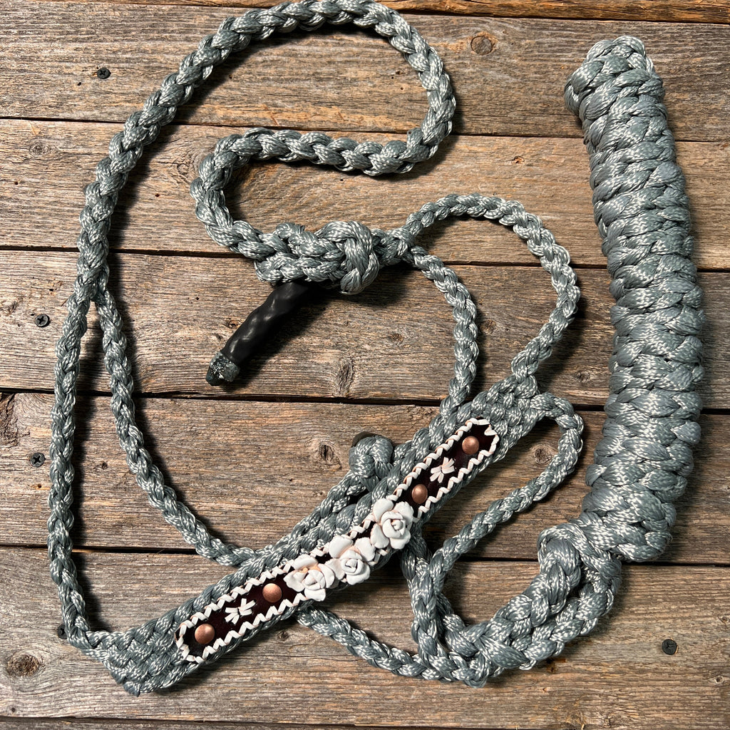 Rose - Grey Mule Tape Halter — view 6