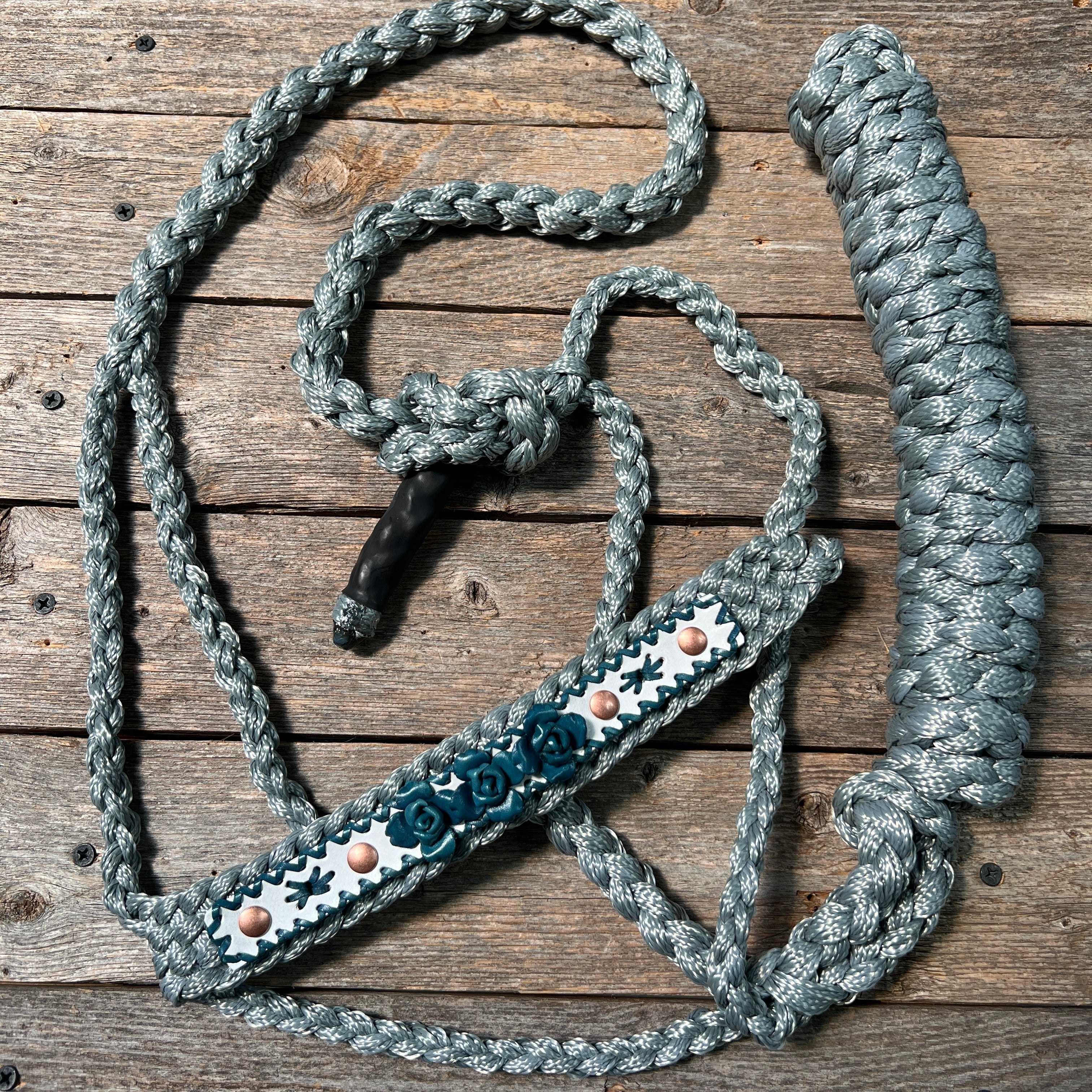 Rose - Grey Mule Tape Halter — view 8