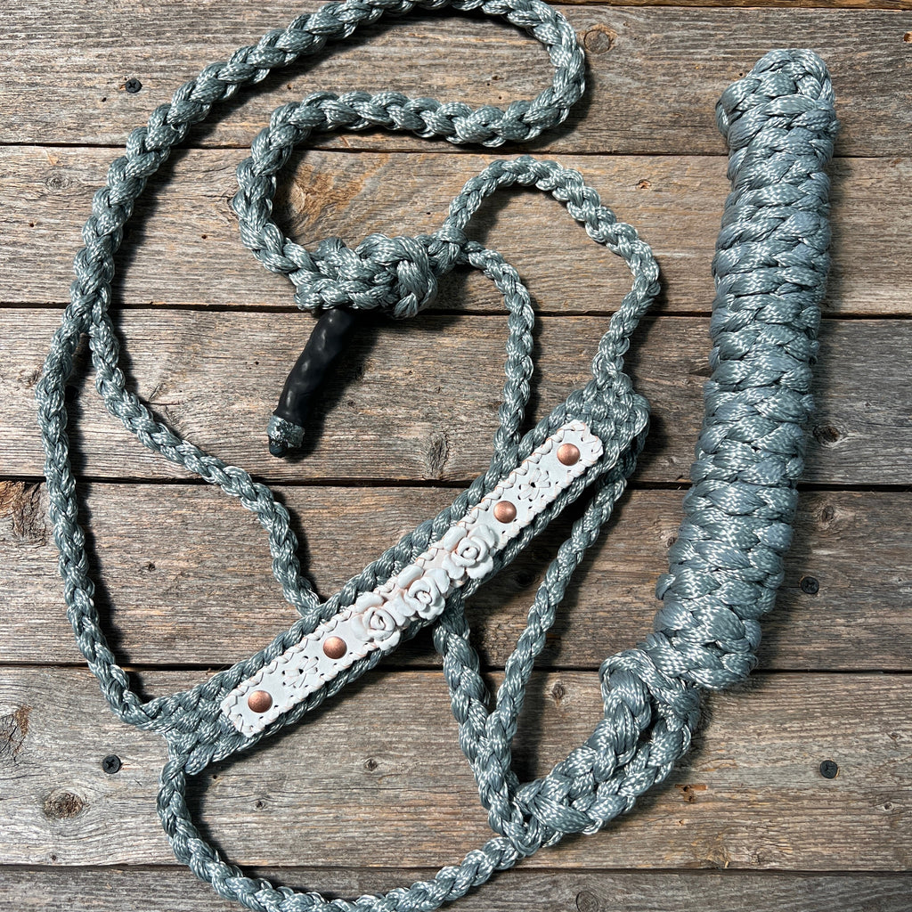 Rose - Grey Mule Tape Halter — view 7
