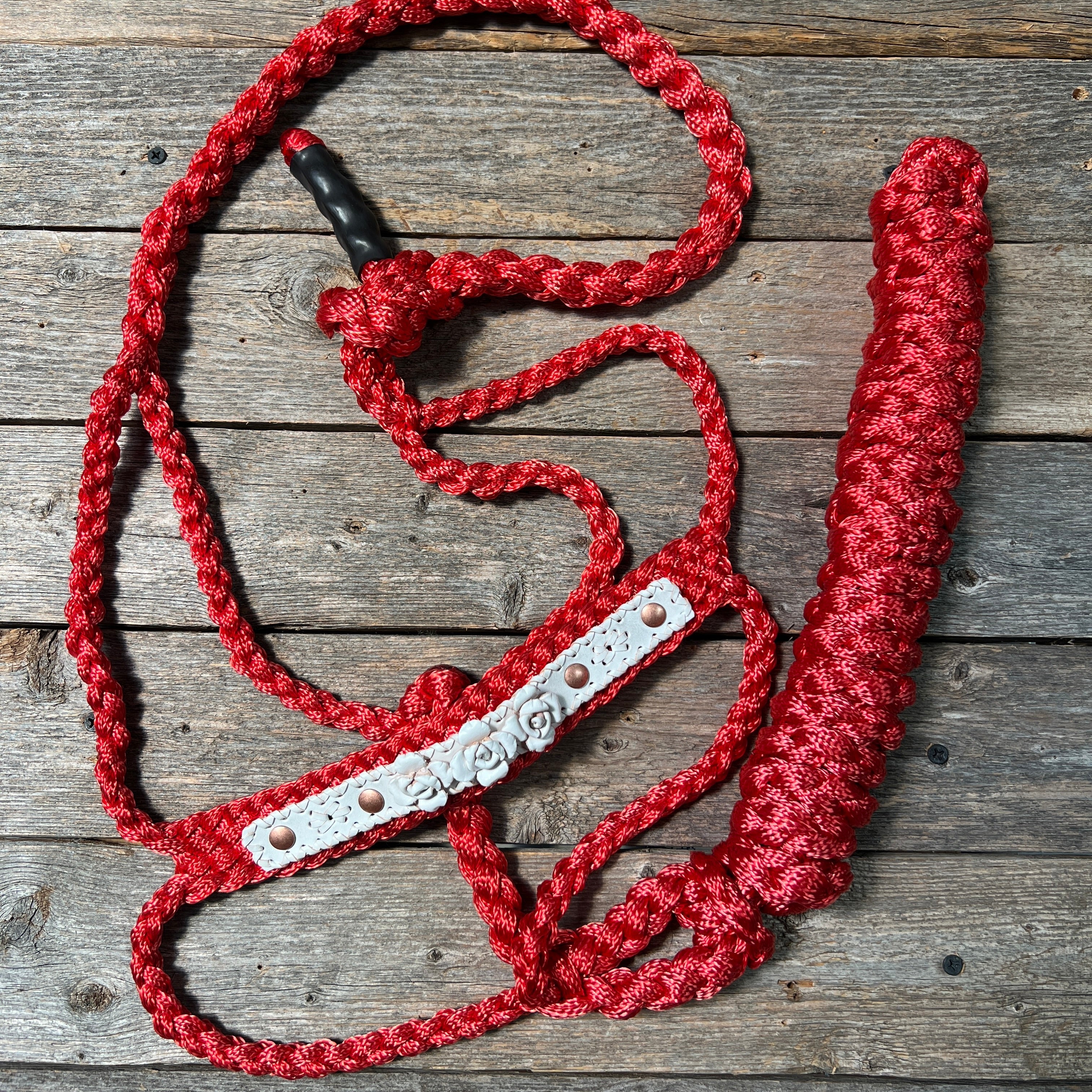 Rose - Red Mule Tape Halter — view 6
