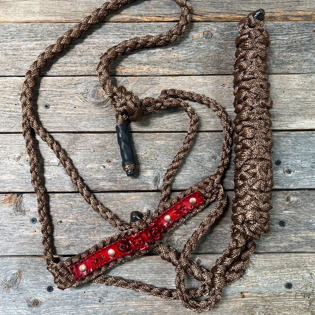 Rose - Brown Mule Tape Halter — view 2