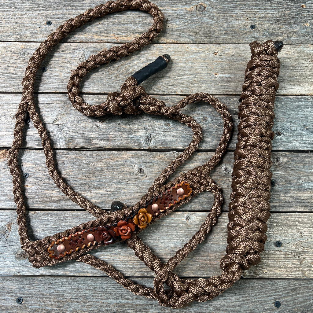 Rose - Brown Mule Tape Halter — view 5