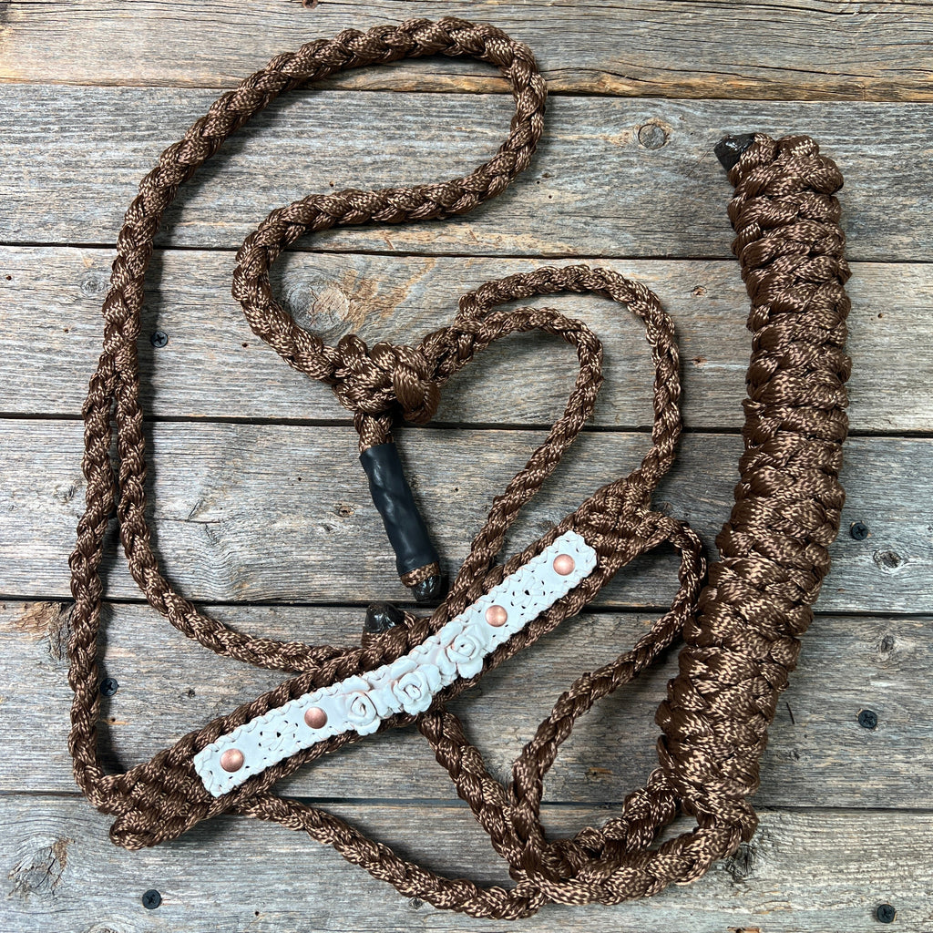 Rose - Brown Mule Tape Halter — view 7