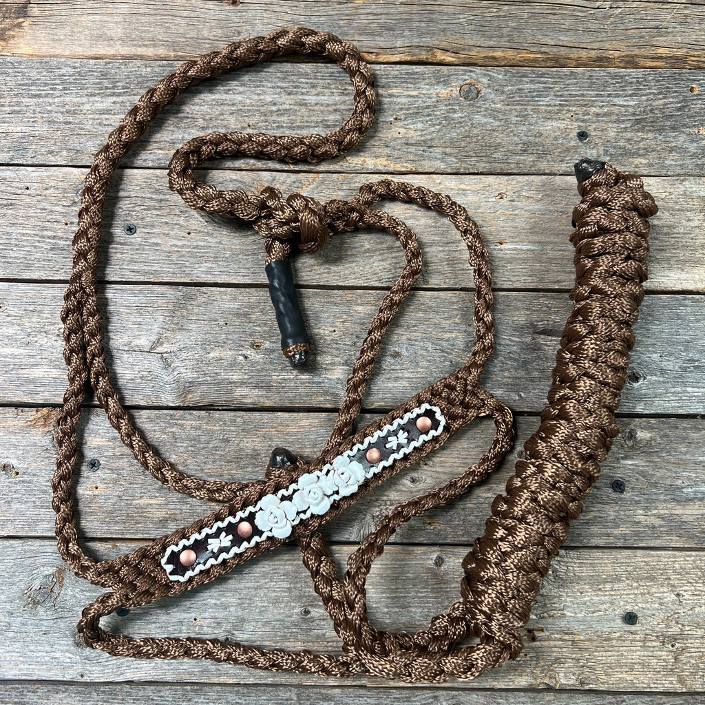 Rose - Brown Mule Tape Halter — view 6